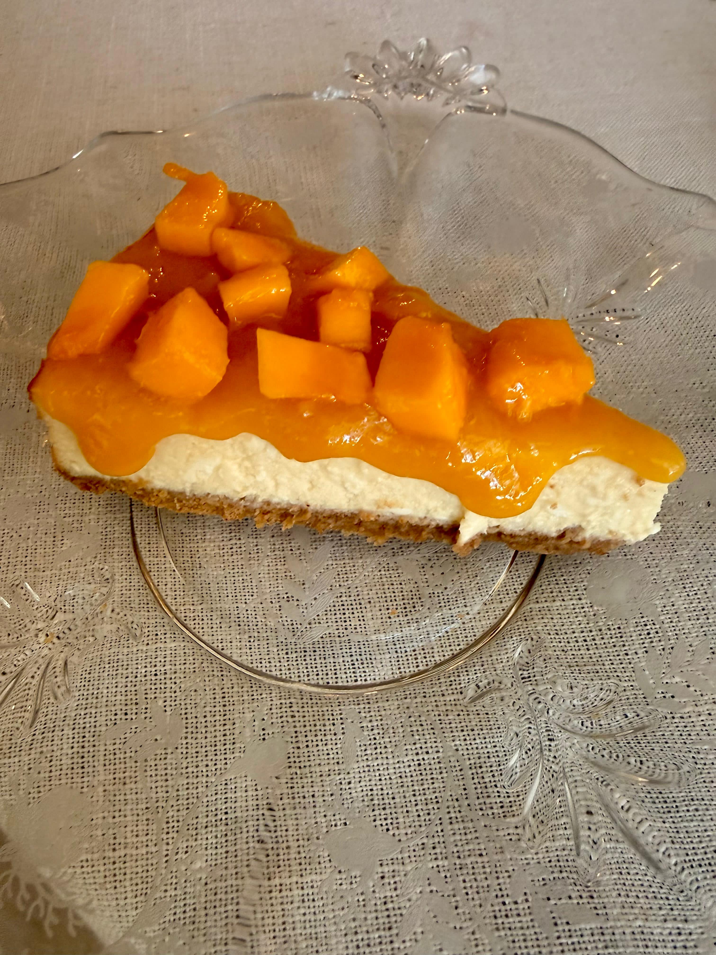 Mango Cheesecake Slice