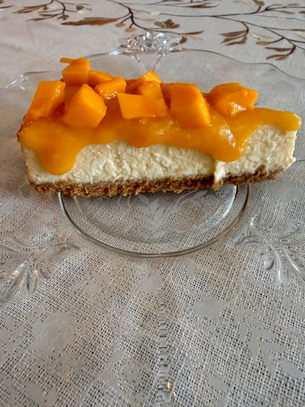 Mango Cheesecake Slice