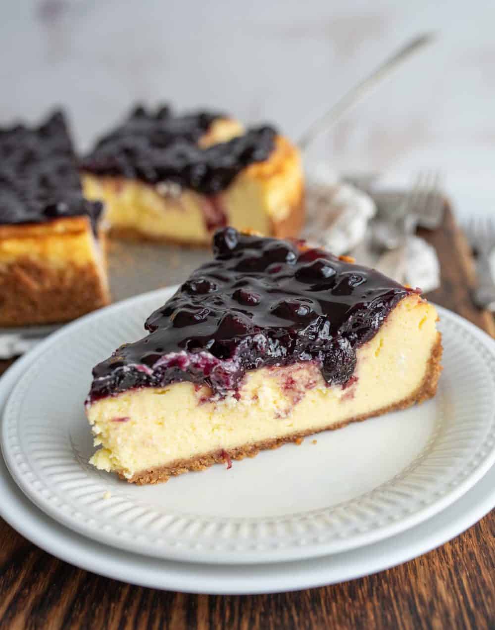 Blueberry Cheesecake Slice