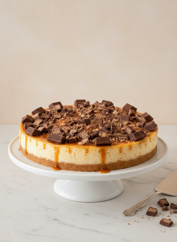 Caramel KitKat Cheesecake