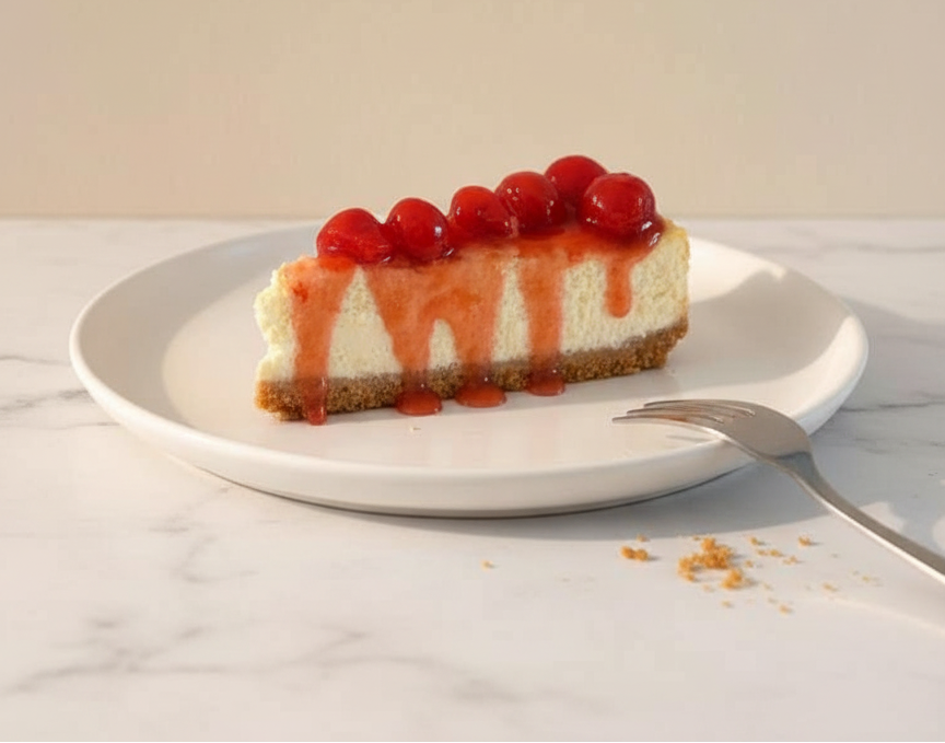 Cherry Cheesecake Slice